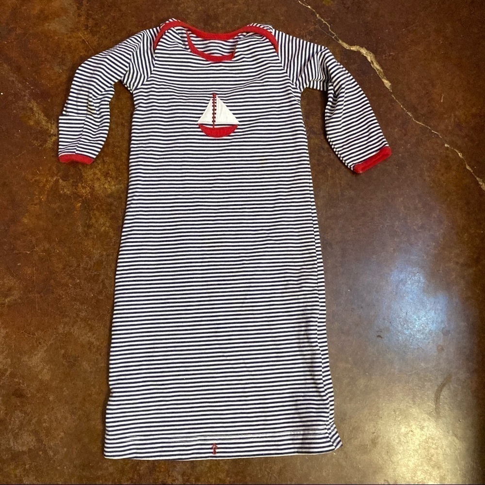 Kelly’s Kids Infant Sailboat Striped Nightgown